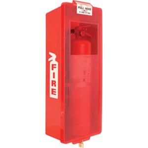 Mark II Red Indoor/Outdoor Fire Extinguisher Cabinet