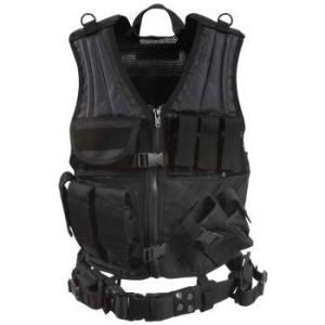 Rothco Black Cros Draw Molle Tactical Vest