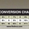 Rothco Shoe Size Conversion Chart