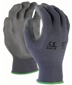 XL TruForce Gray Polyurethane Coated Work Gloves