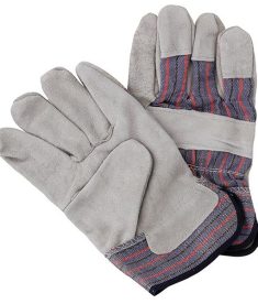 TruForce XL Split Leather Palm Work Gloves with Safety Cuffs - 1 Dozen Pairs