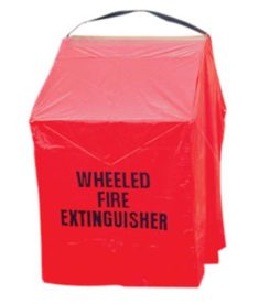Wheeled Fire Extinguisher Cover - Reinforced Vinyl - For 350 Pound Extinguisher