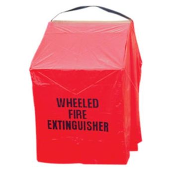 Wheeled Fire Extinguisher Cover - Reinforced Vinyl - For 350 Pound Extinguisher