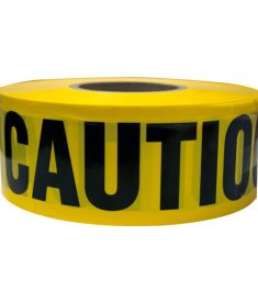 Yellow/Black Barricade Caution Tape 3-Inch Roll